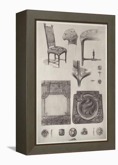 Plate 71 from 'Documents Decoratifs', 1902-Alphonse Mucha-Framed Premier Image Canvas