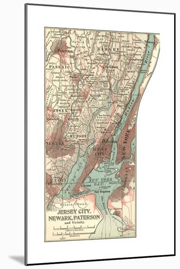 Plate 72. Inset Map of Jersey City-Encyclopaedia Britannica-Mounted Giclee Print