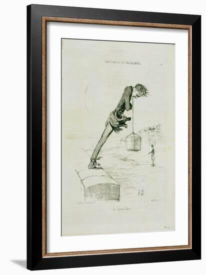 Plate 74.4 Sentiments and Passions: 'The Last Bath', from 'Charivari' Magazine, Published by…-Honore Daumier-Framed Giclee Print