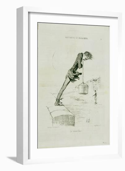 Plate 74.4 Sentiments and Passions: 'The Last Bath', from 'Charivari' Magazine, Published by…-Honore Daumier-Framed Giclee Print