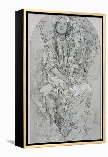 Plate 8 from 'Figures Decoratives', 1902-Alphonse Mucha-Framed Premier Image Canvas