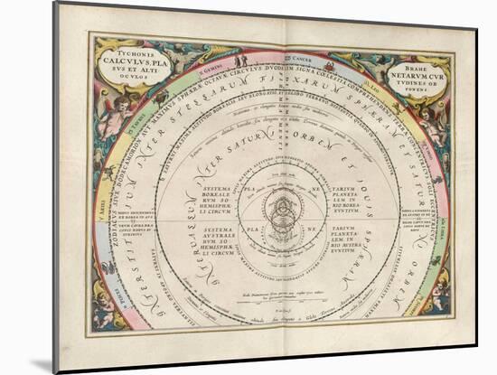 Plate 9 from Harmonia Macrocosmica-Andreas Cellarius-Mounted Giclee Print