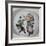 Plate Decorated with Three Heroes-null-Framed Giclee Print