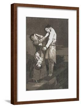 Plate from Los Caprichos, 1797-1798-Francisco de Goya-Framed Giclee Print