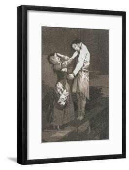 Plate from Los Caprichos, 1797-1798-Francisco de Goya-Framed Giclee Print