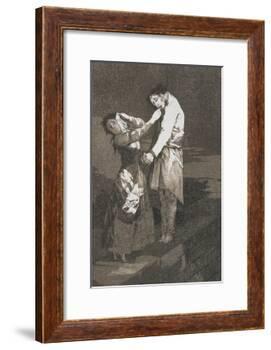 Plate from Los Caprichos, 1797-1798-Francisco de Goya-Framed Giclee Print