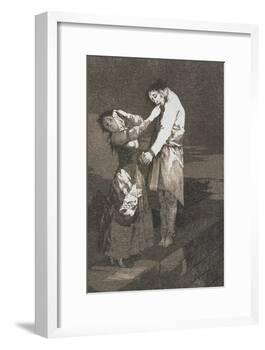 Plate from Los Caprichos, 1797-1798-Francisco de Goya-Framed Giclee Print