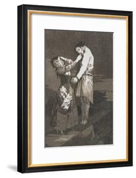 Plate from Los Caprichos, 1797-1798-Francisco de Goya-Framed Giclee Print