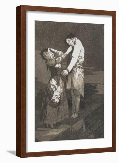 Plate from Los Caprichos, 1797-1798-Francisco de Goya-Framed Giclee Print