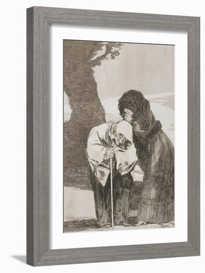 Plate from Los Caprichos, 1797-1798-Francisco de Goya-Framed Giclee Print