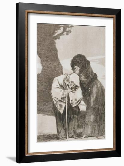 Plate from Los Caprichos, 1797-1798-Francisco de Goya-Framed Giclee Print