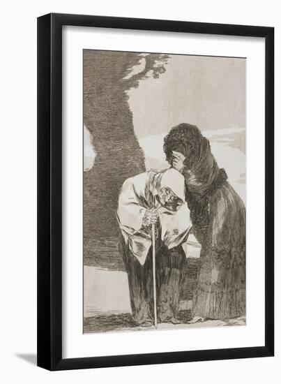 Plate from Los Caprichos, 1797-1798-Francisco de Goya-Framed Giclee Print