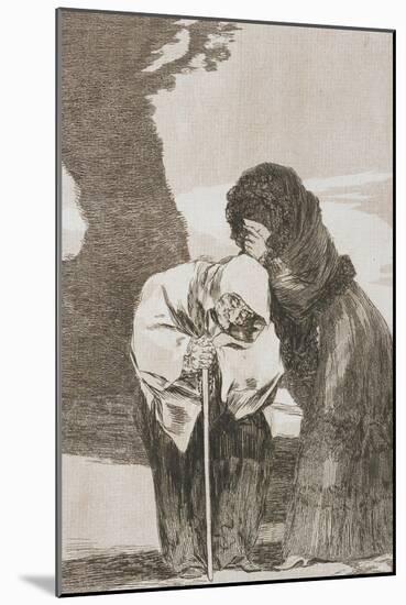 Plate from Los Caprichos, 1797-1798-Francisco de Goya-Mounted Giclee Print