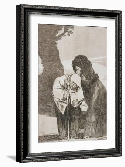 Plate from Los Caprichos, 1797-1798-Francisco de Goya-Framed Giclee Print