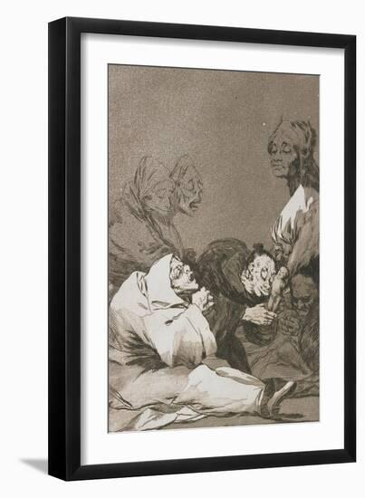 Plate from Los Caprichos, 1797-1798-Francisco de Goya-Framed Premium Giclee Print