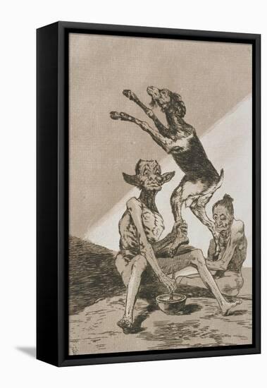 Plate from Los Caprichos, 1797-1798-Francisco de Goya-Framed Premier Image Canvas