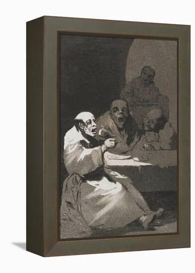 Plate from Los Caprichos, 1797-1798-Francisco de Goya-Framed Premier Image Canvas