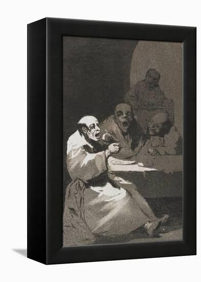 Plate from Los Caprichos, 1797-1798-Francisco de Goya-Framed Premier Image Canvas