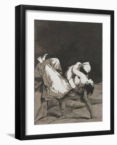 Plate from Los Caprichos, 1797-1798-Francisco de Goya-Framed Giclee Print