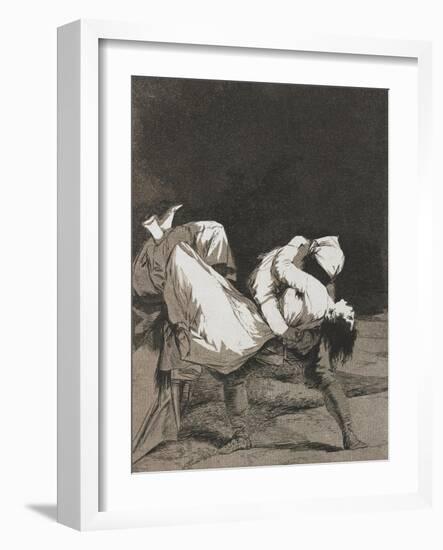 Plate from Los Caprichos, 1797-1798-Francisco de Goya-Framed Giclee Print