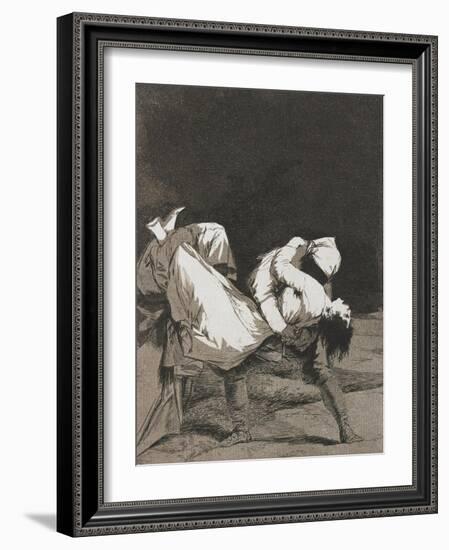 Plate from Los Caprichos, 1797-1798-Francisco de Goya-Framed Giclee Print