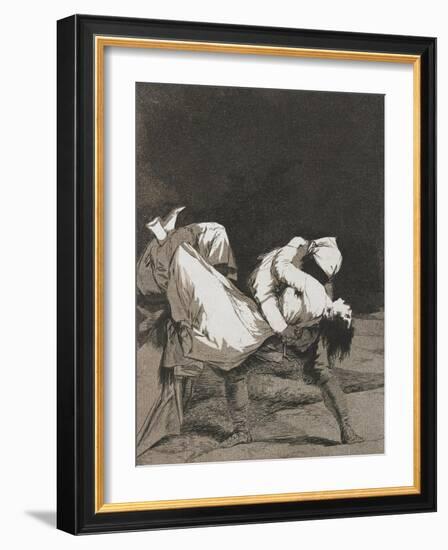 Plate from Los Caprichos, 1797-1798-Francisco de Goya-Framed Giclee Print