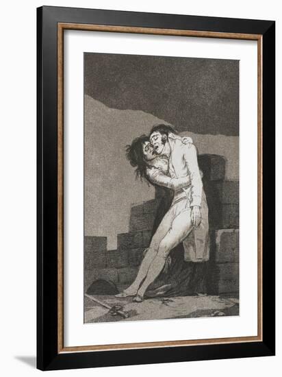 Plate from Los Caprichos, 1797-1798-Francisco de Goya-Framed Giclee Print