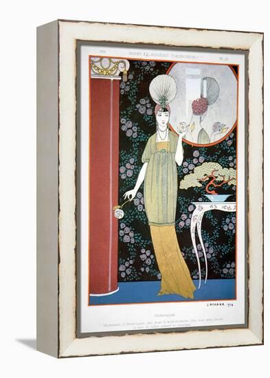 Plate from 'Modes Et Manieres' 1914 (Colour Litho)-Georges Barbier-Framed Premier Image Canvas