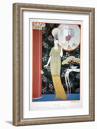 Plate from 'Modes Et Manieres' 1914 (Colour Litho)-Georges Barbier-Framed Giclee Print