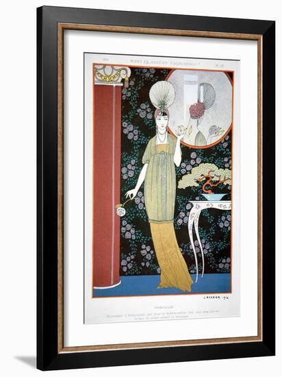 Plate from 'Modes Et Manieres' 1914 (Colour Litho)-Georges Barbier-Framed Giclee Print