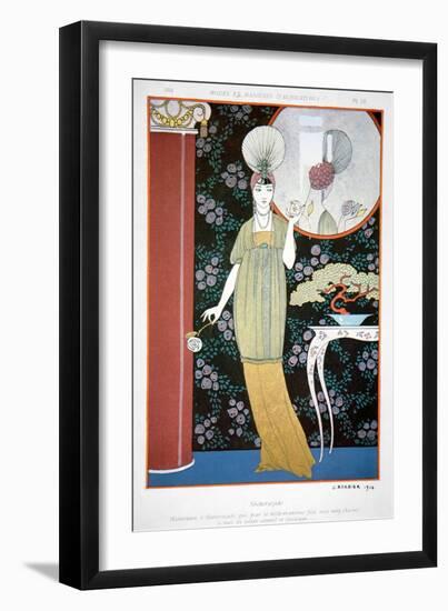 Plate from 'Modes Et Manieres' 1914 (Colour Litho)-Georges Barbier-Framed Giclee Print