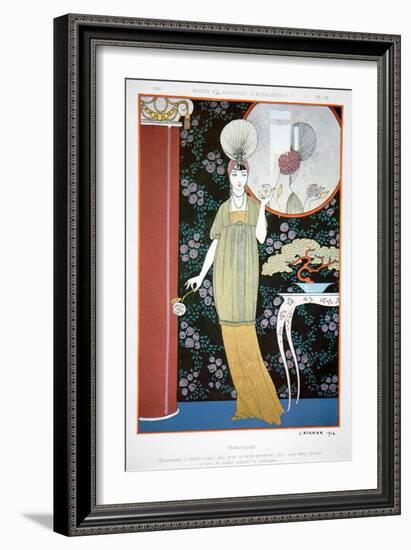 Plate from 'Modes Et Manieres' 1914 (Colour Litho)-Georges Barbier-Framed Giclee Print