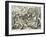 Plate from the Series Venationes Ferarum, Avium, Piscium, Fiandre-Jan van der Straet-Framed Giclee Print