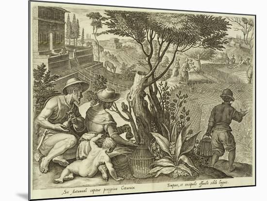 Plate from the Series Venationes Ferarum, Avium, Piscium, Fiandre-null-Mounted Giclee Print