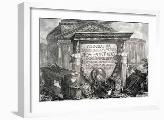 Plate LXXIII-IV Capriccio of Architectural Ruins and Antiquities, Illustration for Chapter…-Giovanni Battista Piranesi-Framed Giclee Print