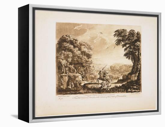 Plate No. 73 from Liber Veritatis, 1774-Richard Earlom-Framed Premier Image Canvas