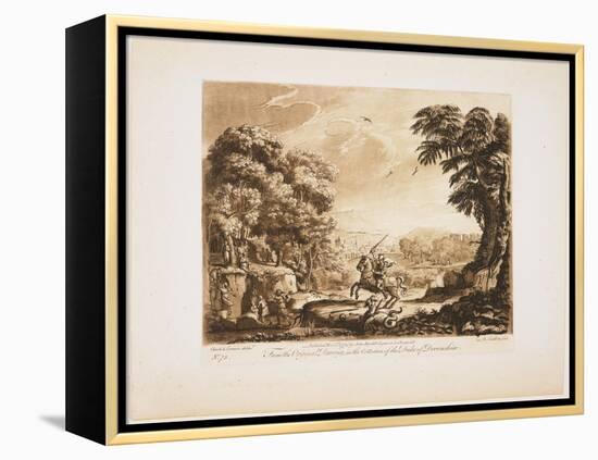 Plate No. 73 from Liber Veritatis, 1774-Richard Earlom-Framed Premier Image Canvas