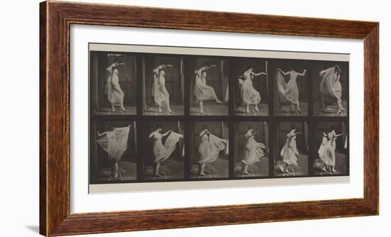 Plate Number 188. Dancing , 1887-Eadweard Muybridge-Framed Photographic Print