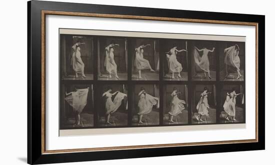 Plate Number 188. Dancing , 1887-Eadweard Muybridge-Framed Photographic Print