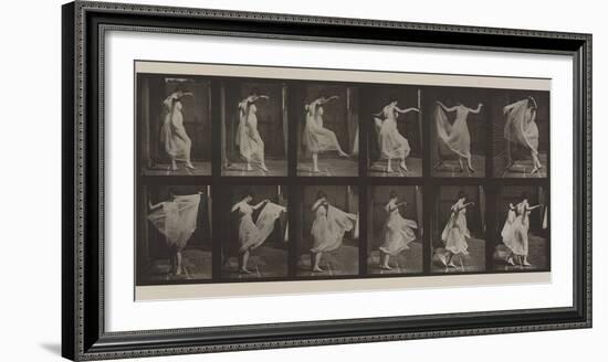 Plate Number 188. Dancing , 1887-Eadweard Muybridge-Framed Photographic Print