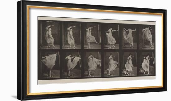 Plate Number 188. Dancing , 1887-Eadweard Muybridge-Framed Photographic Print