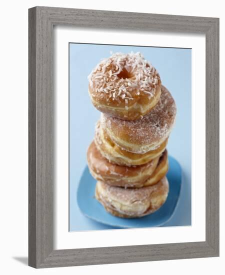 Plate of donuts-Lew Robertson-Framed Photographic Print