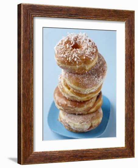 Plate of donuts-Lew Robertson-Framed Photographic Print