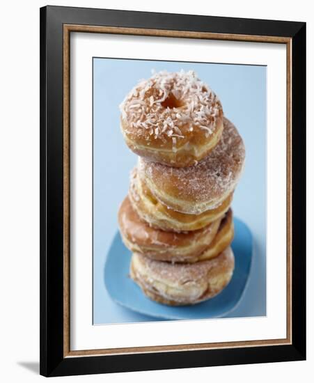 Plate of donuts-Lew Robertson-Framed Photographic Print