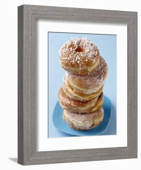 Plate of donuts-Lew Robertson-Framed Photographic Print