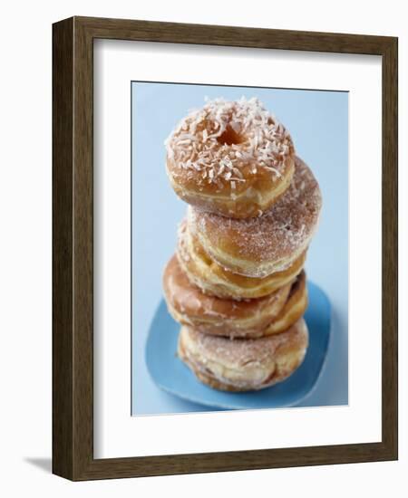 Plate of donuts-Lew Robertson-Framed Photographic Print