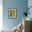 Plate of Lemons and Mimosa Flowers-Michelle Garrett-Framed Photographic Print displayed on a wall