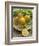 Plate of Lemons and Mimosa Flowers-Michelle Garrett-Framed Premium Photographic Print
