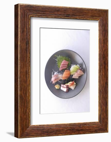 Plate of Raw Fish, Japan-Aaron McCoy-Framed Photographic Print