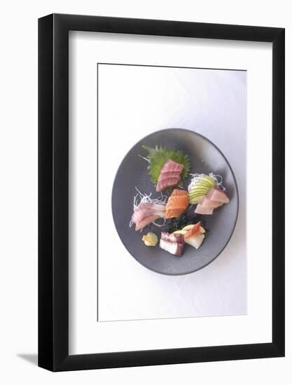 Plate of Raw Fish, Japan-Aaron McCoy-Framed Photographic Print